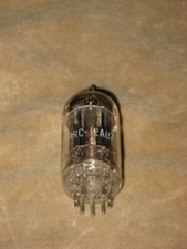 12AU7 Tube, black plate, tested, qty 1