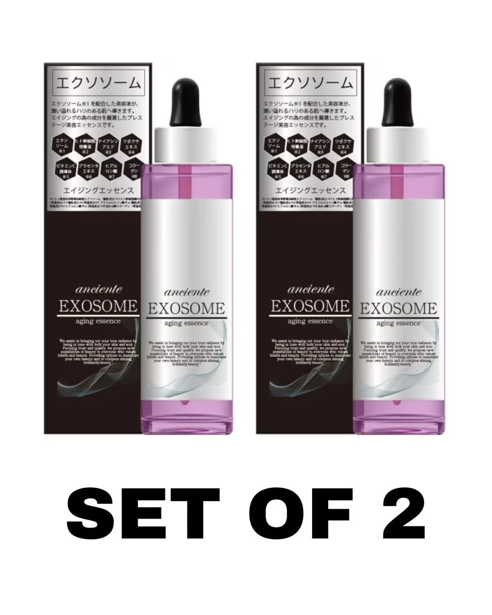 Anciente EXOSOME Aging Essence 55ml x 2 - Made in Japan, Salon