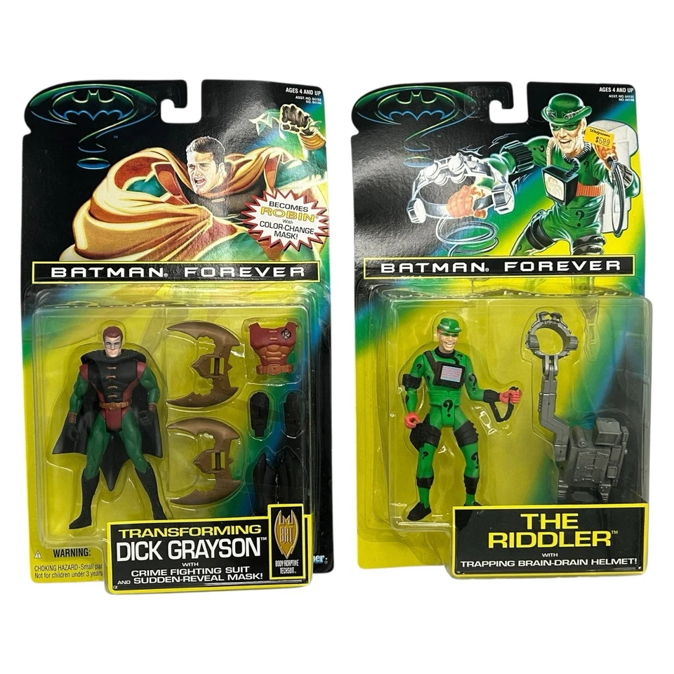 BATMAN FOREVER Action Figures Lot Of 5 Two Face Batman 1995 Kenner DC Comics New - Image 2 of 4