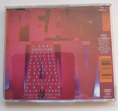 PEARL JAM - Ten (CD 1992) Reissue / Extra Tracks Grunge Epic 468884 9 - Bild 4 von 4