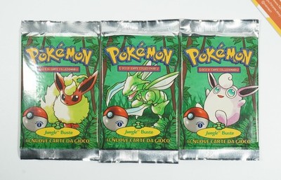 Pokemon Booster Pack Artset Jungle 1st Edition Sealed 1999 Deutsch