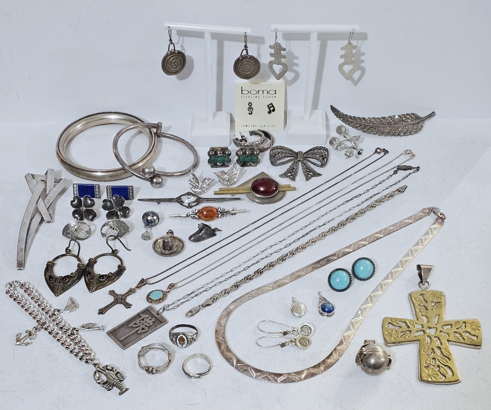 Beautiful Sterling Silver Jewelry Lot 295 Grams. Wearable Jewlery Lot. 