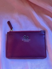 Radley Coin Purse and Card Holder New Red Leather