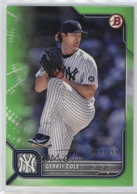 2022 Bowman Neon Green Border 19/399 Gerrit Cole #95 18k2