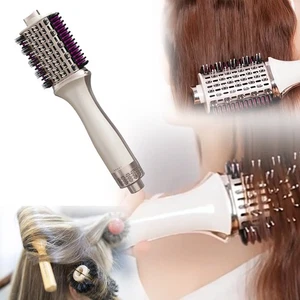 Multi-fonctionnel chaud Air Brosse de sécheuse à sourcils à boucle droite pour peigne automatique