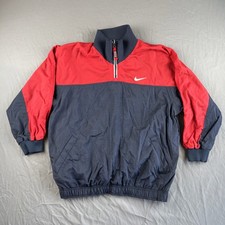Vintage NIKE Reversible Jacket Youth Size M 10-12 Windbreaker Pull Over