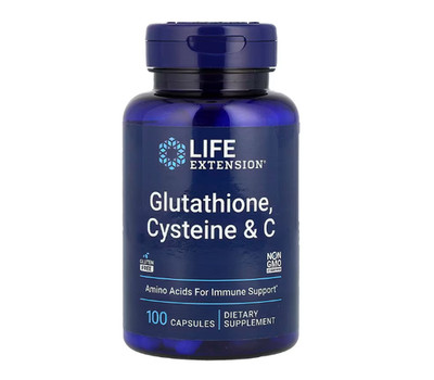 Life Extension, Glutathione, Cystein und Vitamin C, 100 Kapseln