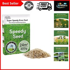DEFRA Approved 400g Grass Seed - Fast, Resilient, Covers 24m² for All Seasons 44.93 per kilo