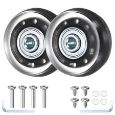 Luggage Suitcase Replacement Wheels 2pcs - Translucent Black - 1.81IN