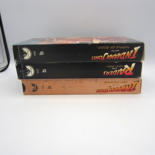 Indiana Jones Trilogy 1,2 &3 (1989) VHS Last Crusade, Temple of Doom, Raiders - Picture 8 of 10