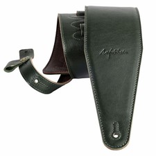 3.8 Wide Guitar Strap, Full Grain Italian Leather Adjustable Guitar Straps wi...