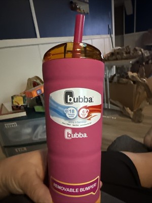Bubba Envy-S 24oz Insulated Stainless Steel Tumbler w/ Straw Bumper Pink Orange