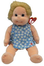 NEW TY Beanie Baby Kid - ANGEL (10 inch) - Plush Doll Blonde Floral Dress