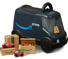 Amazon Delivery Van Ride On Toy for Kids, Blue Toddler Ride on Toy, Age 2 
