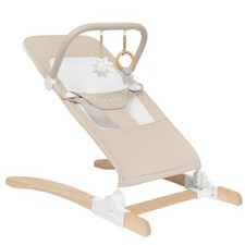 Baby Delight Heirloom Aspen Wooden Baby Bouncer, Organic Oat