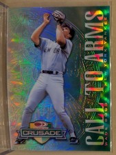 1998 Donruss GREEN CRUSADE CTA Wade Boggs Yankees Refractor RARE INSERT /250