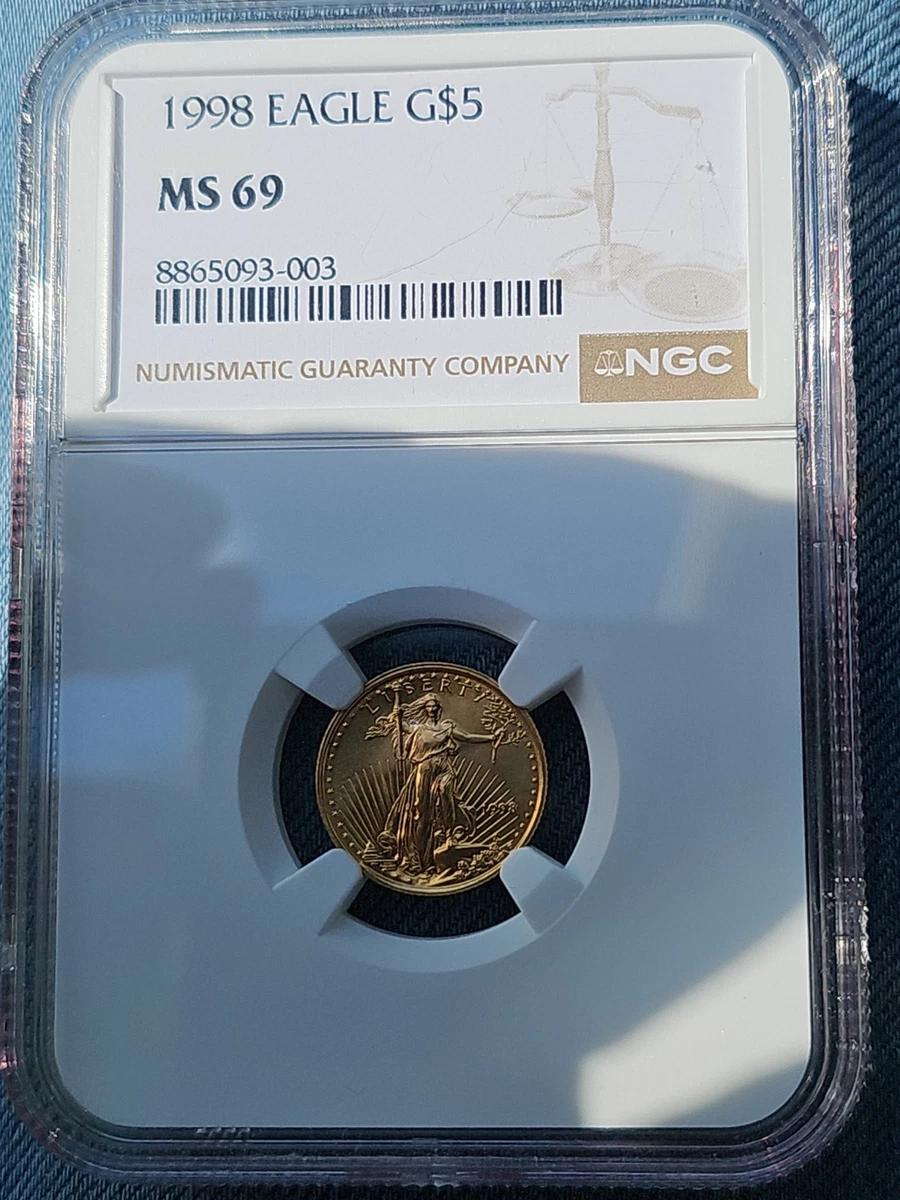 American Eagle MS 69 Graded Business NGC Certified Gold Bullion