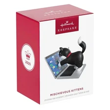 Hallmark 2025 Mischievous Kittens #27 Keepsake Ornament Lenticular Motion NIB