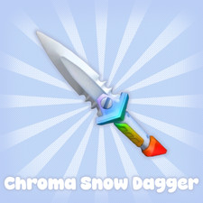 Cuchillo piadoso Chroma Snow Dagger MM2 / Entrega barata y rápida (Murder Mystery 2)
