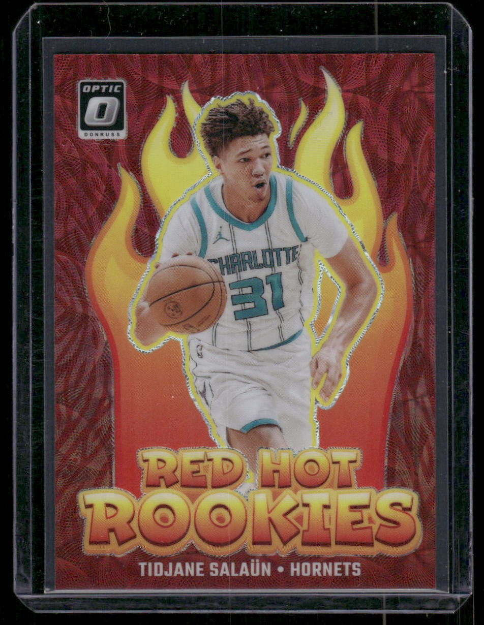 2024-25 Donruss Optic #5 Tidjane Salaun Red Hot Rookies Red International