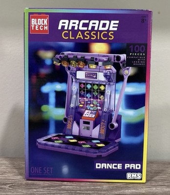 NEW, BLOCK TECH ARCADE CLASSICS - DANCE PAD - Building Block Set 100 Pieces 90 s