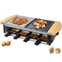 8Er 3In1 Raclette Grill | Tischgrill | Steinplatte | Emailliert Urilas