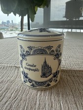 Vintage Delftsche Huys Delft Blue Goudse Stro...