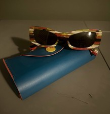 Marni Nyama Multicolor Striped Sunglasses With Case Made In Italy