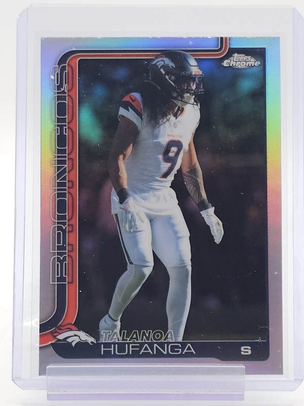 TALANOA HUFANGA 2025 TOPPS CHROME REFRACTOR #94 BRONCOS Q2045