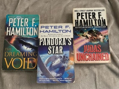 Peter F Hamilton Lot Paperbacks Judas Unchained, Pandora's Star & Dreaming Void