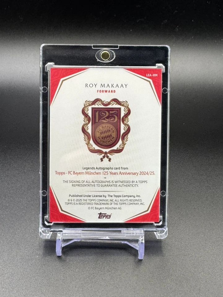 Topps Bayern Munich 125 Years Anniversary Legend On Card Roy Makaay Auto /33 - Image 2 of 3