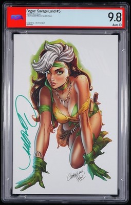 2025 Marvel Rogue The Savage Land #5 J. Scott Campbell Spotlight PSA 9.8 Auto 10