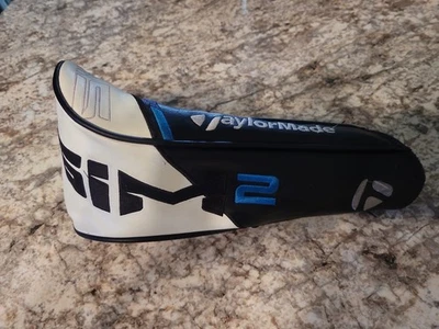 TaylorMade Sim 2 Driver Headcover Black/White/Cobalt Blue - Image 1 of 4