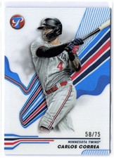 Carlos Correa 58/75 Pristine Blue Refractor 2024 Topps Pristine Astros Twins 146