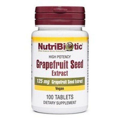 NutriBiotic Grapefruit Seed Extract Tablets, 100 Tablets - High Potency GSE