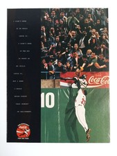 Coca-Cola Magazine Ad Baseball Player Fans 1997 Sports