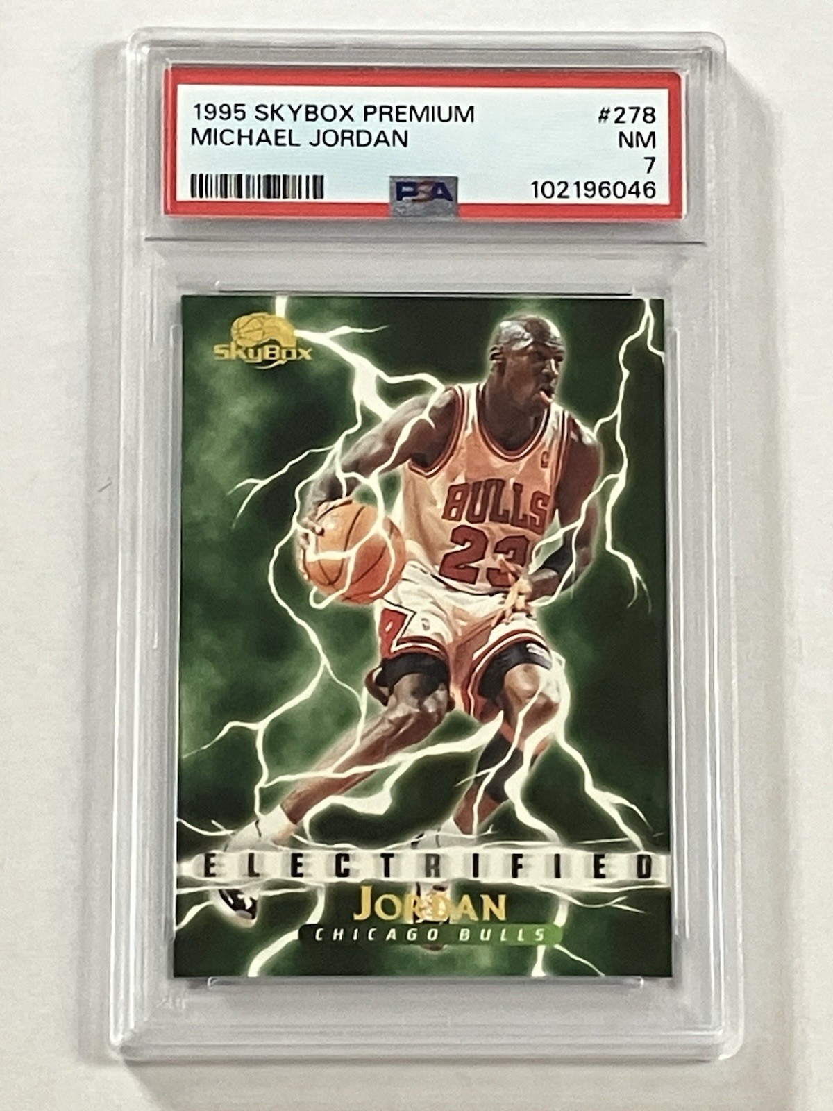 1995-96 Skybox Premium Electrified Michael Jordan #278 PSA 7 Bulls HOF G.O.A.T