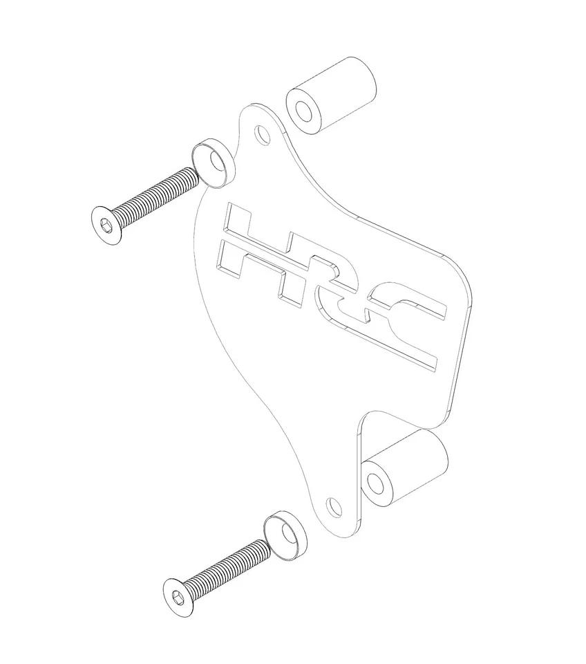 Cubierta de piñón HRC de aluminio Billet 2022+ Honda Grom MSX 125cc/Honda Monkey Z125 Foto 4 de 4