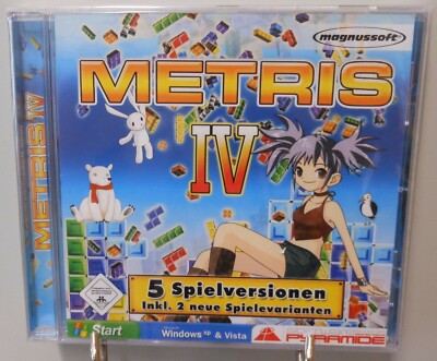 Metris 4 - PC Spiel Software CD-ROM Der Klassiker Deutsche Vollversion #T185