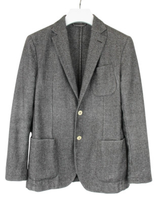 Massimo Dutti 2012 Slim Fit Blazer Herren (UK) 40 Wollmischung Kerbe Mischung