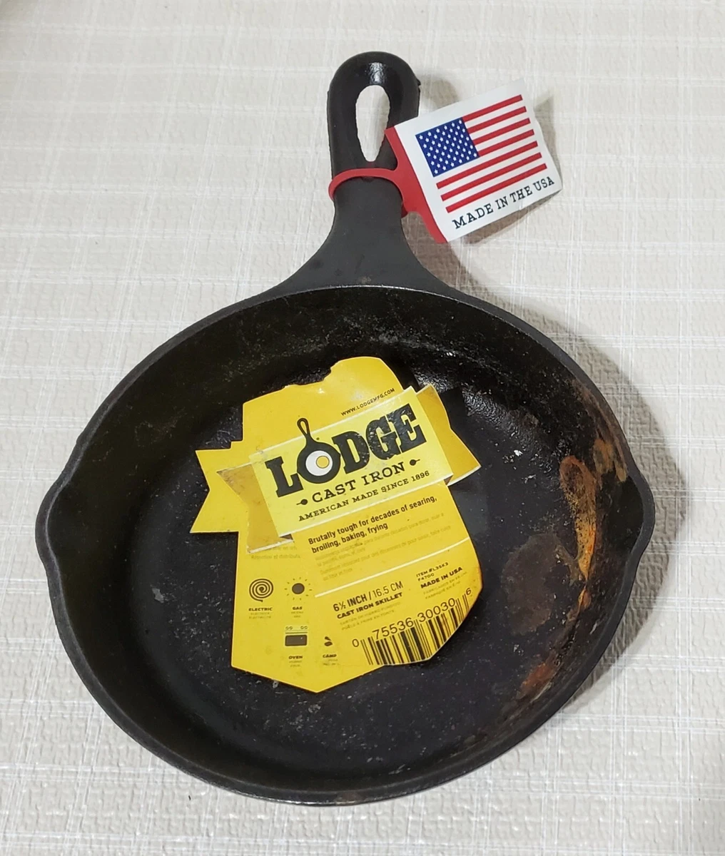 Lodge Pre-Seasoned 6-1/2-Inch Cast Iron Skillet