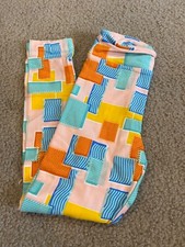 LuLaRoe kids S/M Pastel Blocks New leggings 2-8 NWT Small Medium