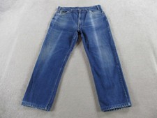 VINTAGE Levis Jeans Mens Tag 38x32 Measures 35x28 Blue Denim USA Made 80s Grunge