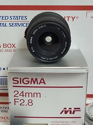 Sigma 24mm/f2.8 Macro MF Lens for Olympus, In Box, Canon Adapter
