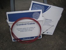 2  x 12ft  Teleflex Morse Red Jacket 33C Remote Control Throttle/Gear Cables