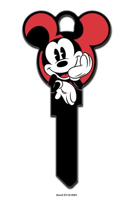NEW Style Mickey Mouse Shape  Key Blank House Key SC1 Schlage 3D Painted Blank