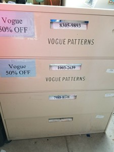 Sewing Pattern Storage Drawers