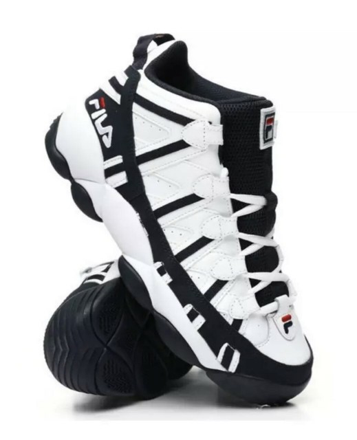 fila spaghetti white black