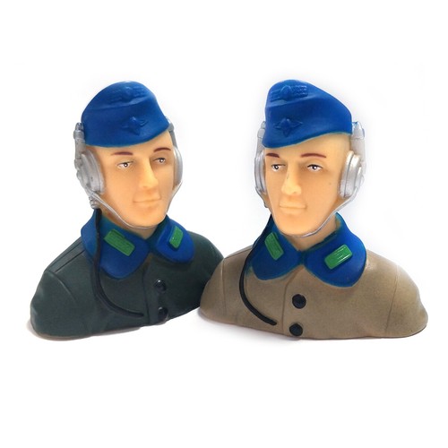 1pc 1/7 Scale L57*W29*H57mm RC Plane Pilots Figures RC Kits Brown / Army Green - Picture 4 of 9