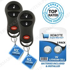2 For 1999 2000 Dodge Dakota Durango Ram 1500 2500 3500 Keyless Remote Key Fob